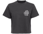Chisme Club Wo's Crop Tee Black