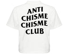 Chisme Club Wo's Crop Tee White